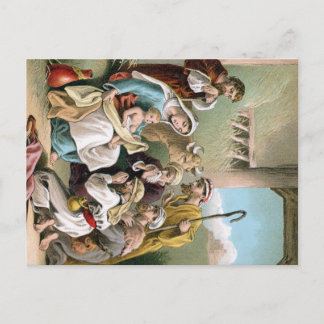 Cartão postal da cena da natividade