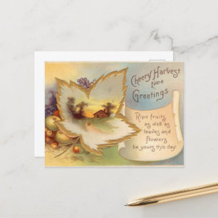 Cartão postal da cena de Ação de Graças legal