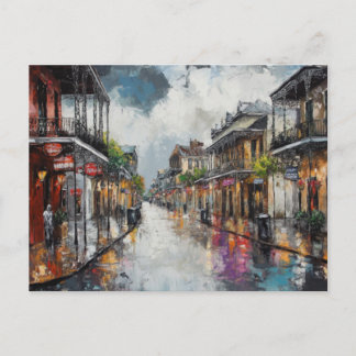 Cartão Postal da Chuva do French Quarter