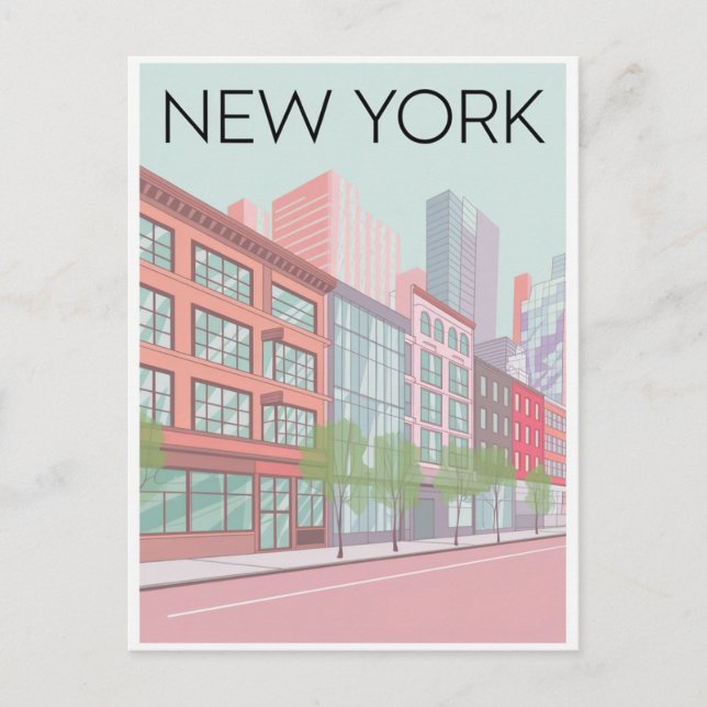Cartão postal da cidade de Nova York (Frente)