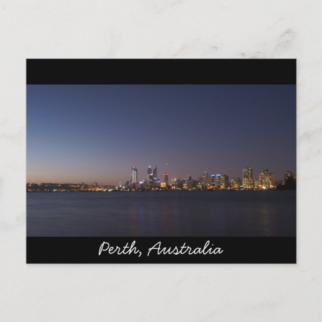 Cartão postal da cidade de Perth (Frente)
