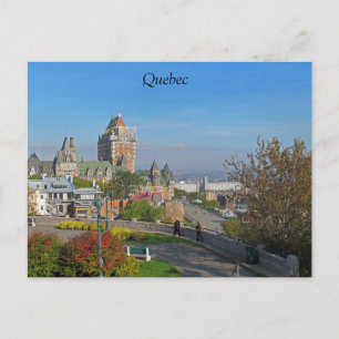 Cartão postal da cidade de Quebec
