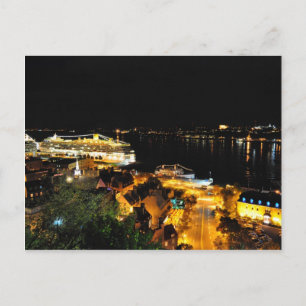 Cartão postal da Cidade do Quebec - Luzes Noturnas