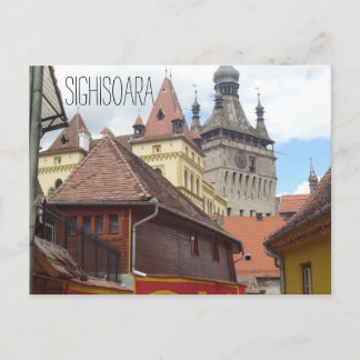 Cartão postal da cidade medieval de ighisoara