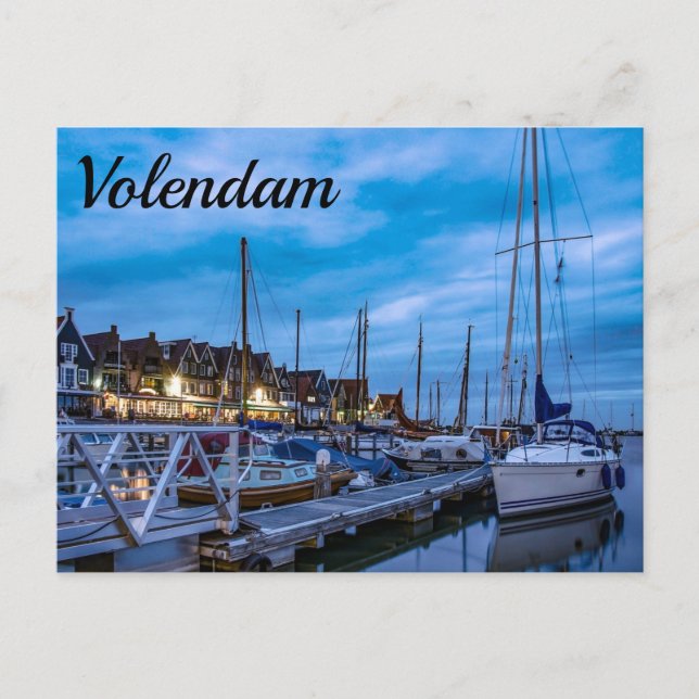 Cartão postal da cidade tradicional de pesca à noi (Frente)