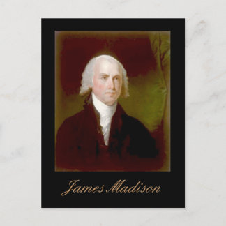 Cartão postal da citação de James Madison