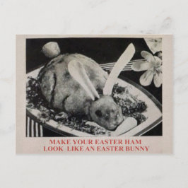 Cartão postal da Comida Vintage Creepy