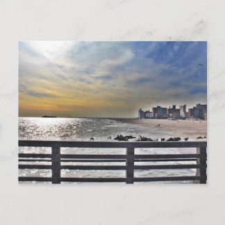 cartão postal da coney Island