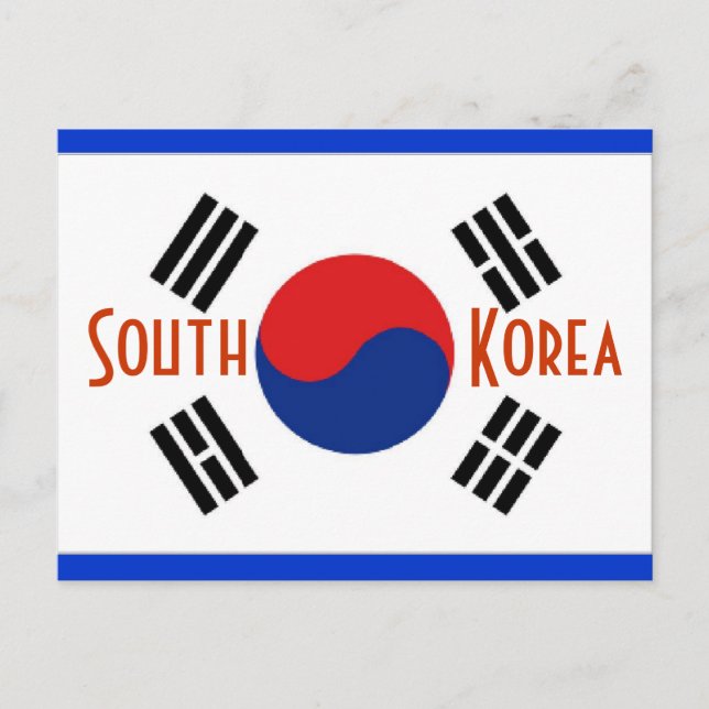 Cartão postal da Coreia do Sul (Frente)