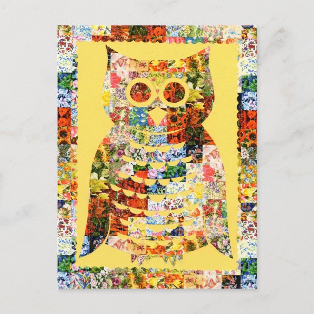 Cartão postal da Coruja da Primavera (Frente)