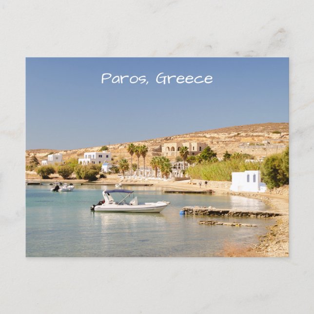 Cartão Postal da Costa de Paros (Frente)
