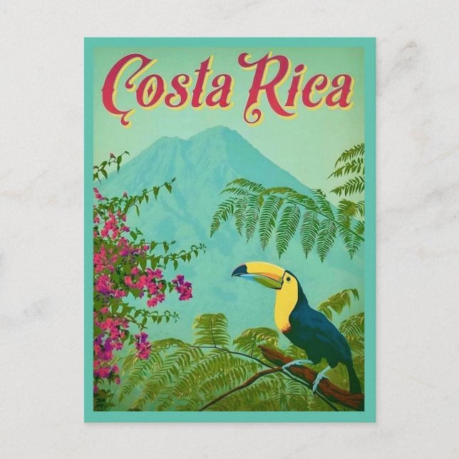 Cartão Postal da Costa Rica Tropical (Frente)