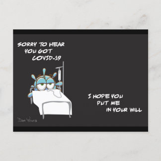 Cartão Postal da COVID #2 em uma série do artista 