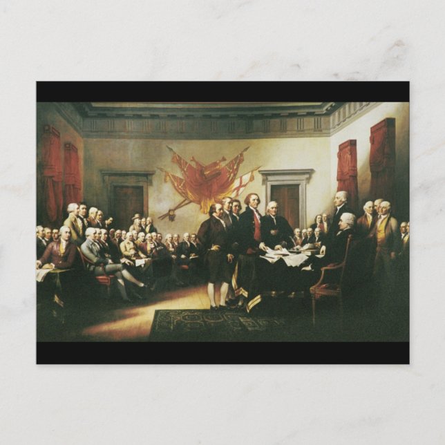 Cartão postal da Declaração de Independência (Frente)