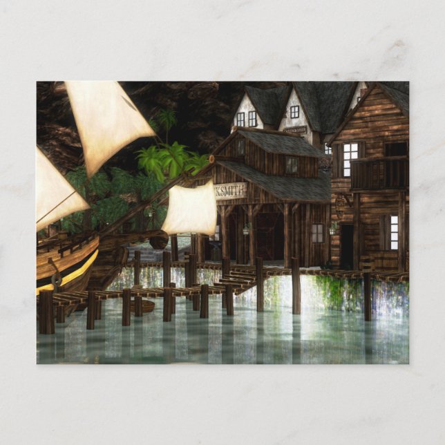 cartão postal da enseada do pirata fantasma (Frente)