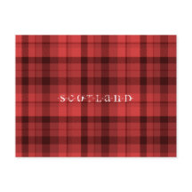 Cartão postal da Escócia Tartan