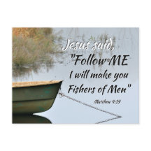 Cartão postal da Escritura dos Pescadores de Homen