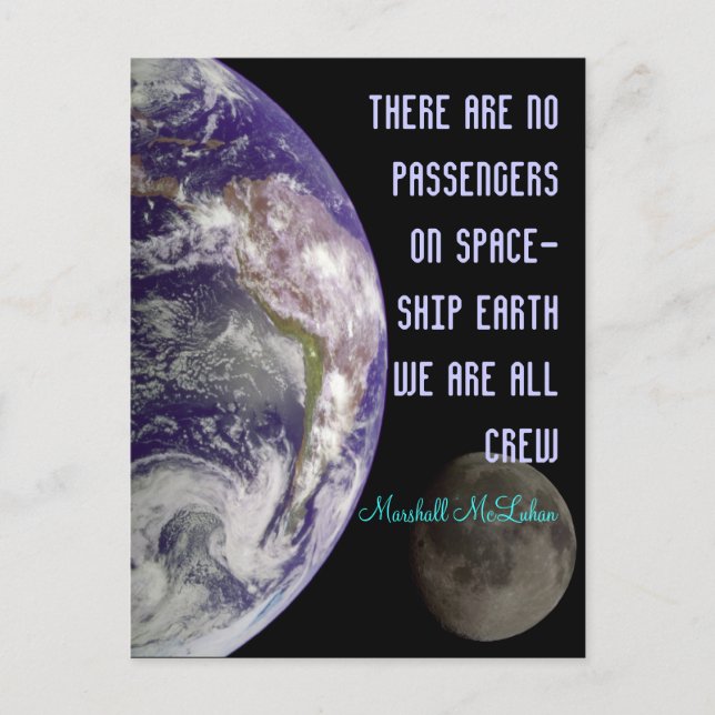 cartão postal da espaçonave (Frente)