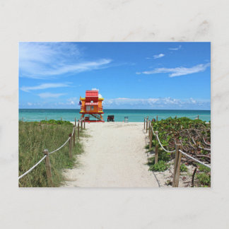 Cartão postal da estação de Guarda de Miami Beach