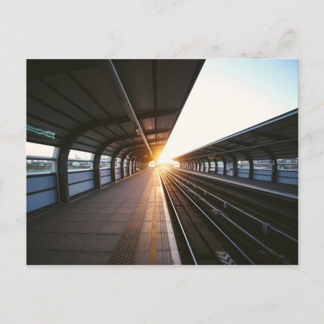 Cartão postal da estação de trem (Frente)