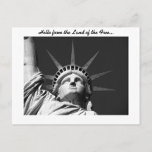 Cartão postal da Estátua da Liberdade