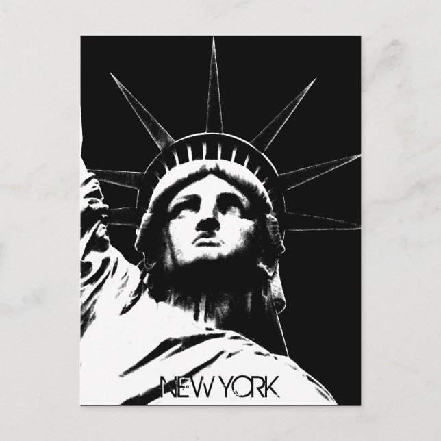 Cartão Postal da Estátua da Liberdade Personalizad (Frente)
