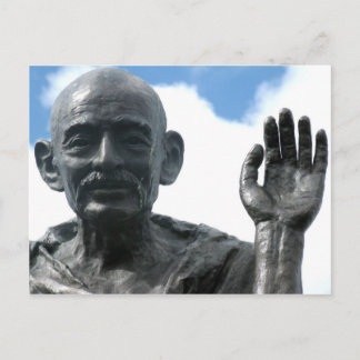Cartão Postal da Estátua de Gandhi - Citação de Fo