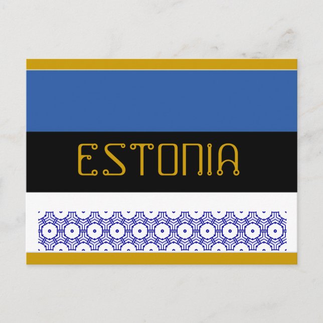 Cartão postal da Estônia (Frente)
