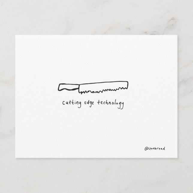 cartão postal da faca (Frente)