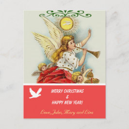 Cartão postal da família Feliz Natal