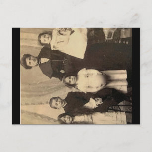 Cartão postal da família Vintage