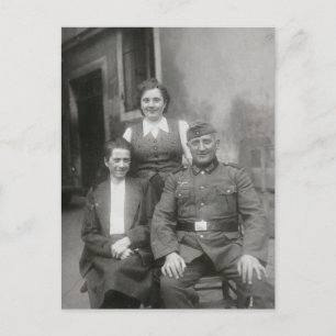 Cartão postal da família Vintage