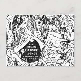 Cartão postal da famosa Clairmont Lounge
