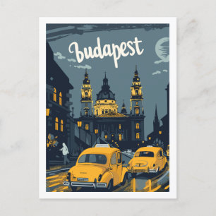 Cartão postal da Famosa Viagem da Hungria de Budap