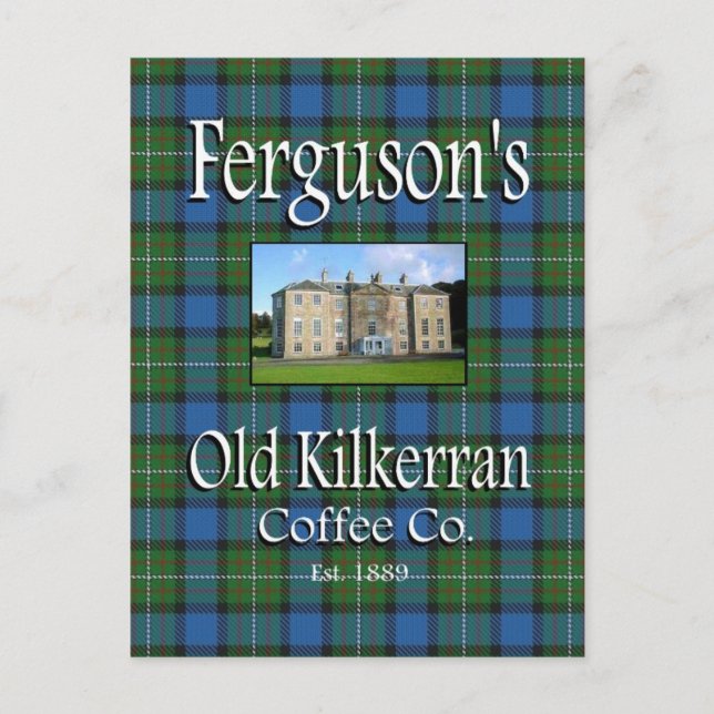 Cartão postal da Ferguson's Old Kilkerran Coffee C (Frente)