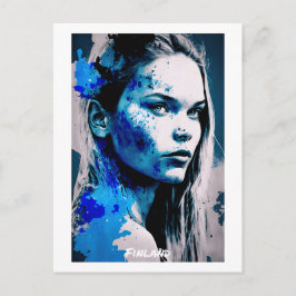 Cartão postal da Finlândia - Retrato - Mundo das M