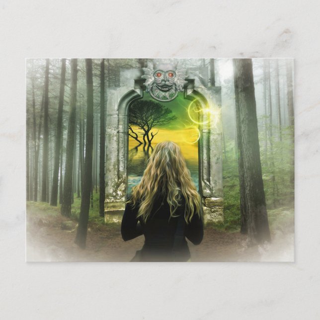 cartão postal da floresta encantada (Frente)