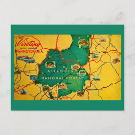 Cartão postal da Floresta Nacional de Allegheny