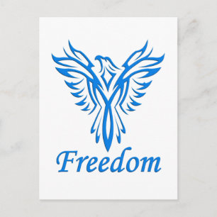 Cartão postal da Freedom Eagle, personalizar