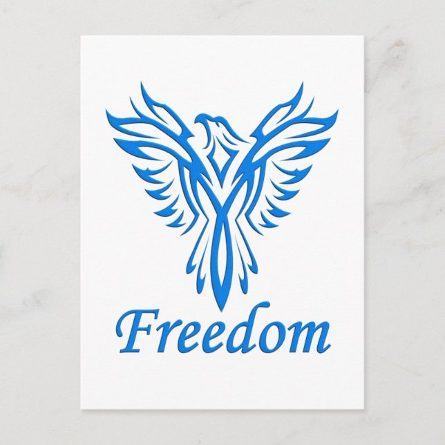Cartão postal da Freedom Eagle, personalizar (Frente)