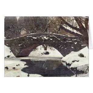 CARTÃO POSTAL DA GAPSTOW BRIDGE NO INVERNO