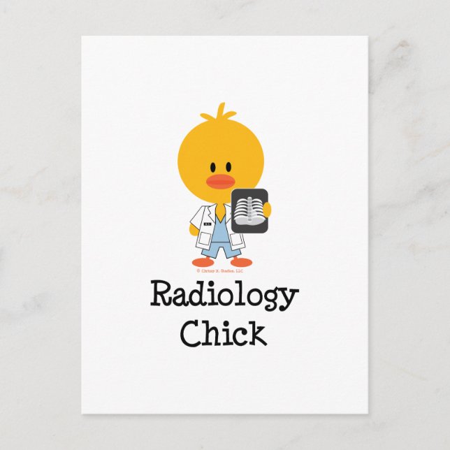 Cartão Postal da Garota de Radiologia (Frente)