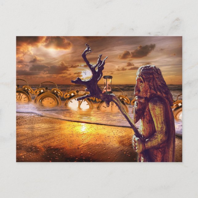 cartão postal da hora pai (Frente)