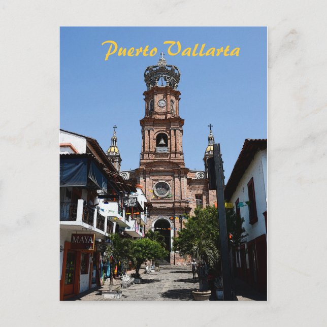 Cartão postal da Igreja de Puerto Vallarta (Frente)