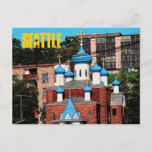 Cartão postal da Igreja Grega de Seattle