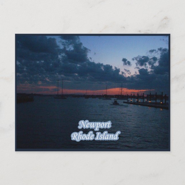 Cartão postal da Ilha Newport Rhode (Frente)