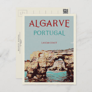 Cartão postal da ilustração costeira de Lagoa no A