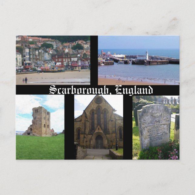 Cartão postal da Inglaterra Scarborough (Frente)