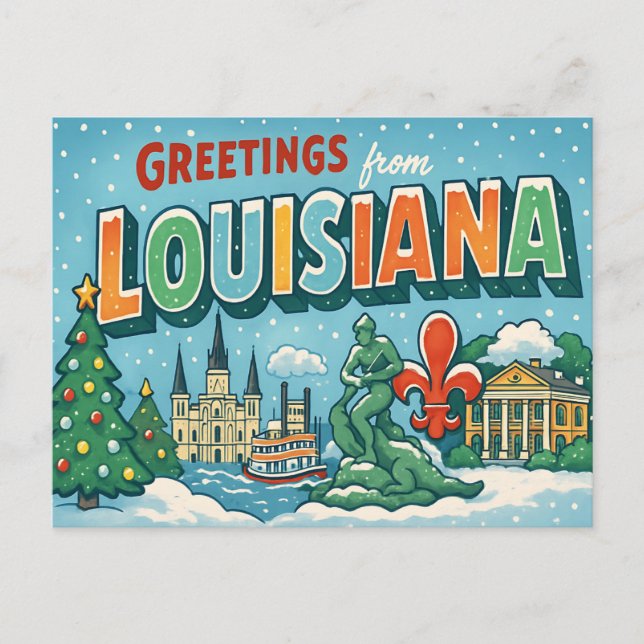 Cartão Postal da LOUISIANA (Frente)