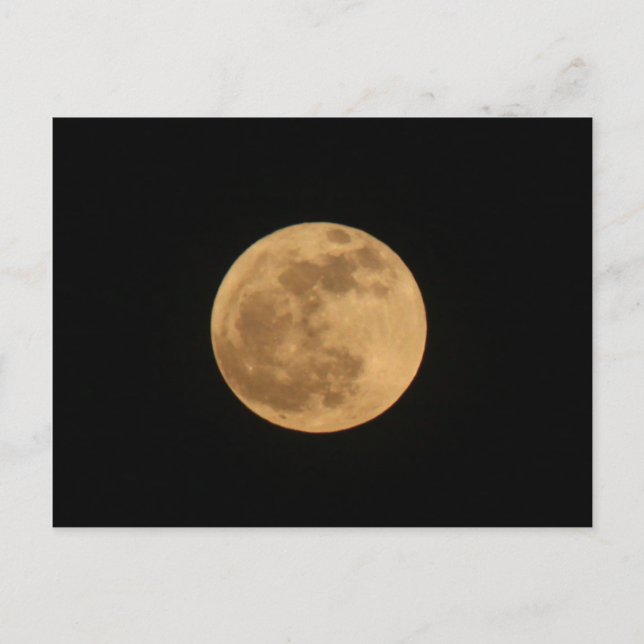 cartão postal da lua de cheio (Frente)